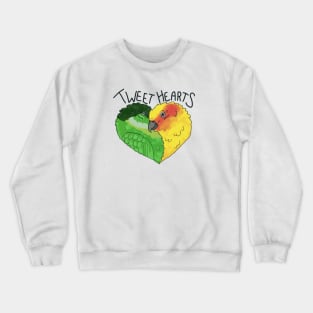 Tweet-Hearts, Birds in Love Design, Conures Crewneck Sweatshirt